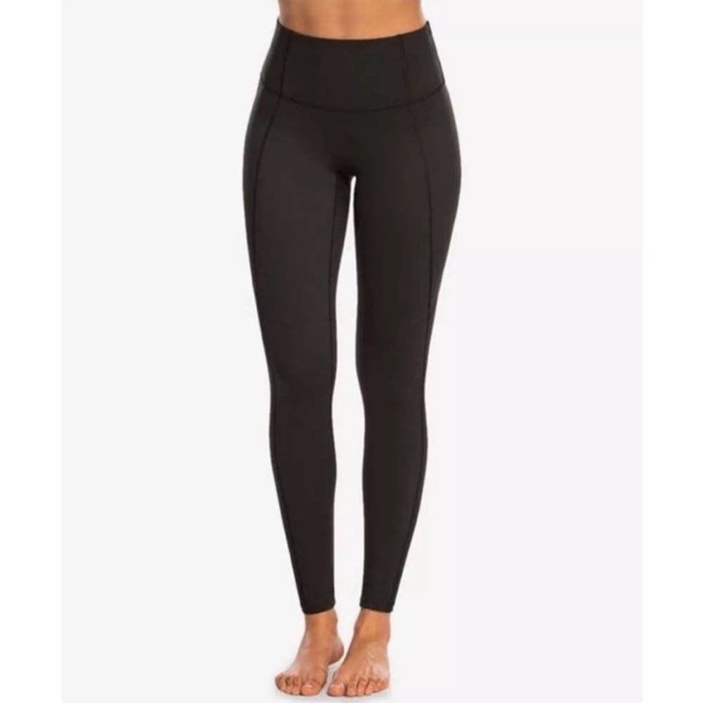 Spanx Active Compression Close Fit Stretch Slimming Pant Black Women Size Large